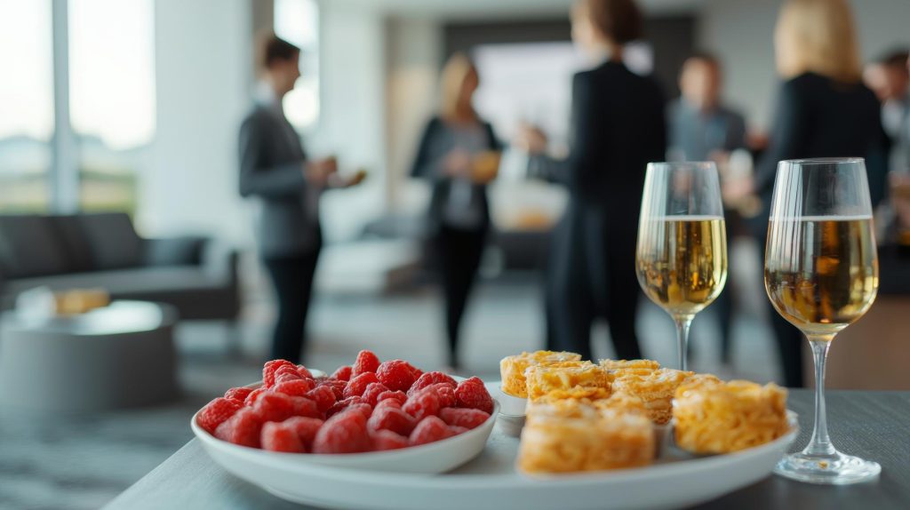 Experiência gastronômica premium em eventos empresariais