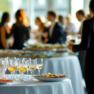 Jantar corporativo empresarial