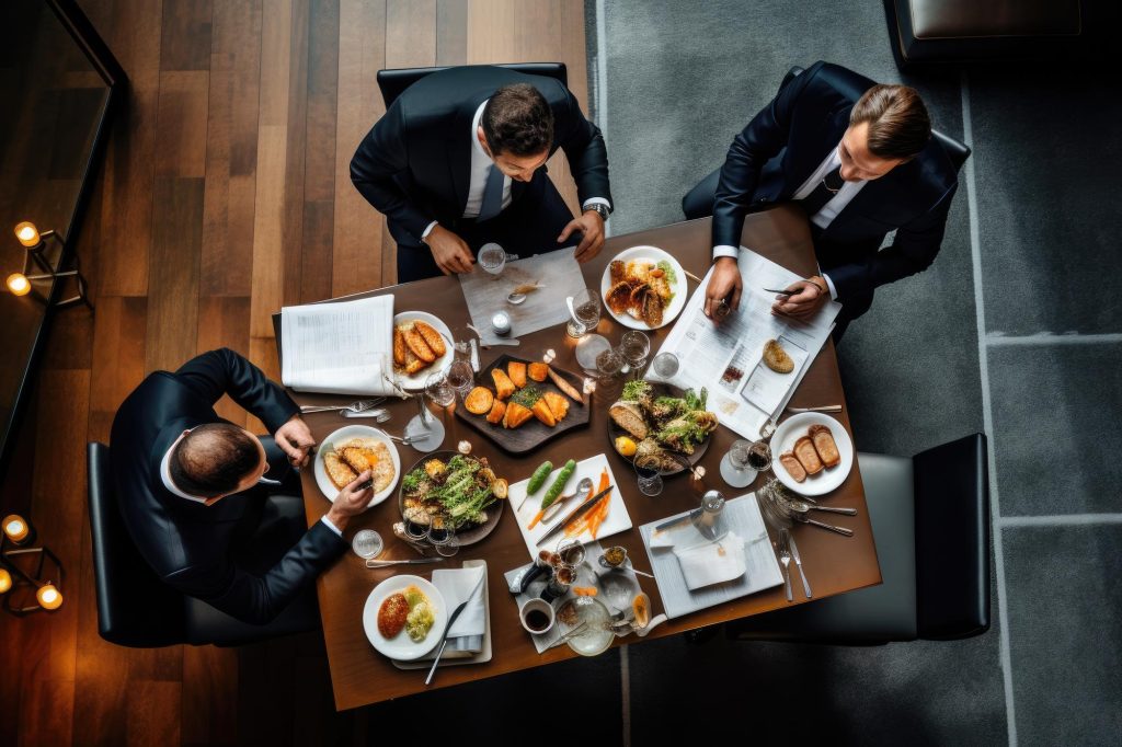 almoço executivo corporativo