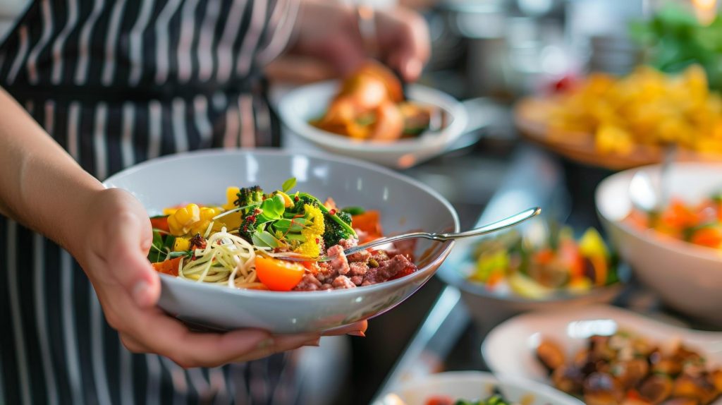 Almoço em bowls corporativo